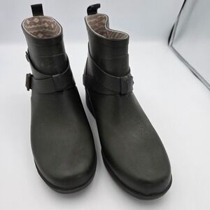 Lucky Brand Rindah Rubber Ankle Rain Boots Women's Size 8M Dark Green
